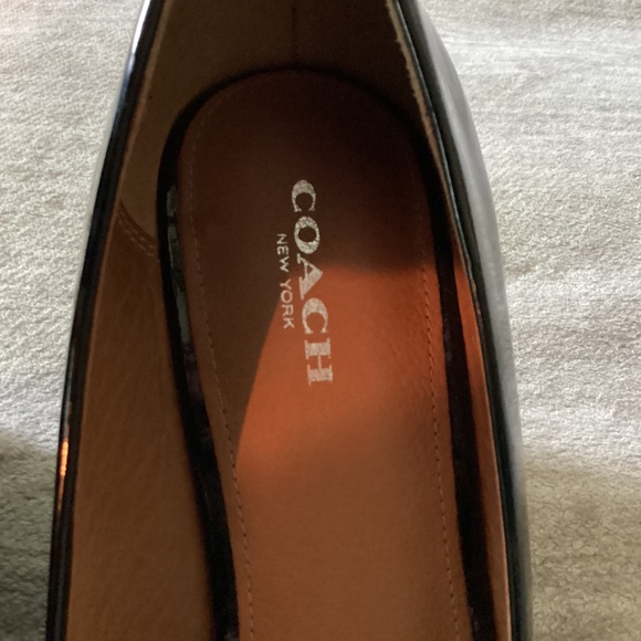 Coach Black Wedge Size 7 - Picture 7 of 9